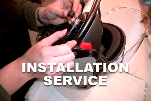 Installation service motorcycle headsets