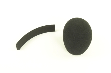 Microphone foam windscreen for gooseneck microphones