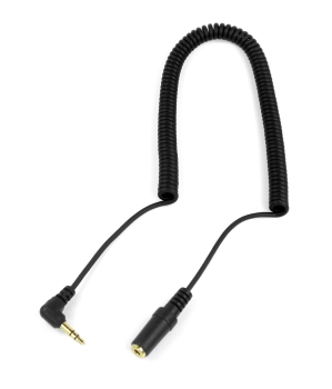 Spiralisiertes Audio-Verbindungskabel 3,5mm Stereo-Klinkenstecker