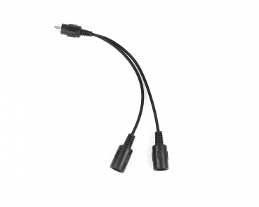 Y-Verbindungskabel 5-pol DIN M+2xW für Softline Helmsprechsets glatt geschirmt